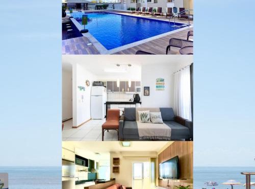 Apartamento a 400M PRAIA com PISCINA sacada com CHURRASQUEIRA privativa Wi-Fi Portaria 24h PLAYGROUND INFANTIL Quadra de esportes e vaga privativa de GARAGEM Reserve agora mesmo