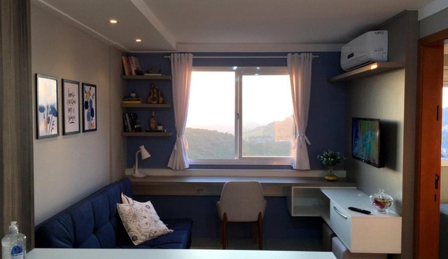 Apartamento aconchegante com vista para o vale dos vinhedos