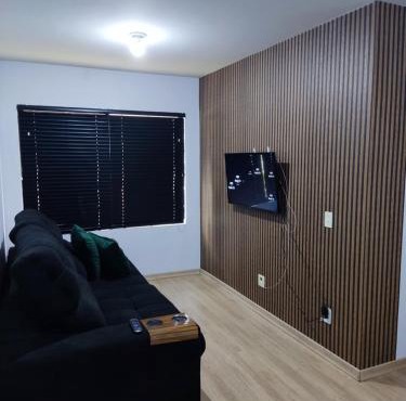 Apartamento com ar condicionado nos 2 quartos