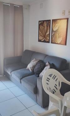 Apartamento de 2 quartos na Praia de Guaibim com piscina