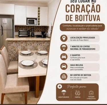 Apartamento de Dois quartos no centro de Boituva!