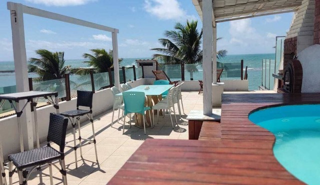 Apartamento Duplex Beira Mar Frente as Piscinas Naturais de Tabatinga