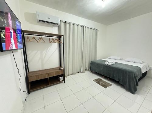 Apartamento Flat 101 com sacada e vista em Belém Pedreira