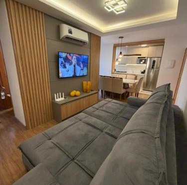 Apartamento mobiliado pé na areia na praia do Tabuleiro em Barra Velha SC