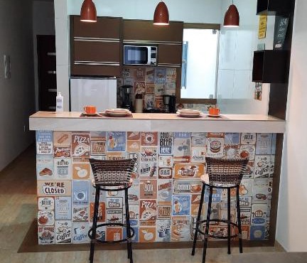 Apartamento mobiliado com varanda no centro de paulo afonso