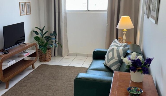 Apartamento no centro com ar-condicionado