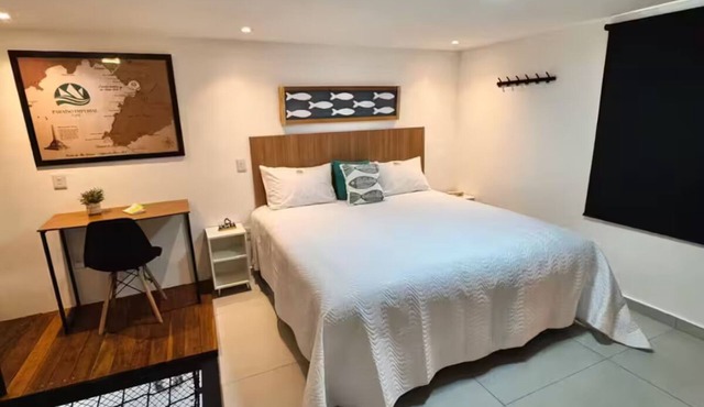 Apartment 100m from the beach with a coffee shop next door – Angra