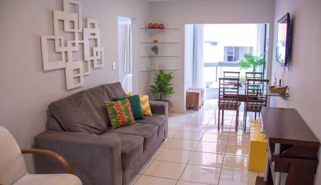 Apartment 100m from Praia da Costa, close to everything you need.