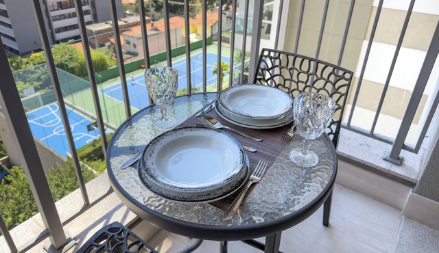 Apartment in Perdizes, 9th floor, with A/C, near Allianz Arena.