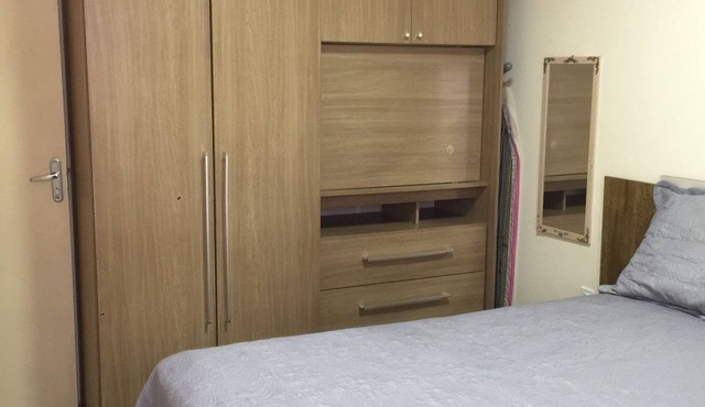 Apartment in Ponta de Campina Beach, with parking.