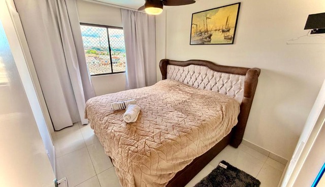 Apt Vista Magnifica, 3 garagens , 3 Quartos , 2 Banheiro , Varanda com Churrasqueira