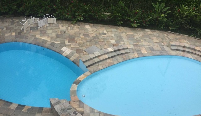 Apt. with swimming pool, 200m from Enseada-Ubatuba Beach- for 8 people