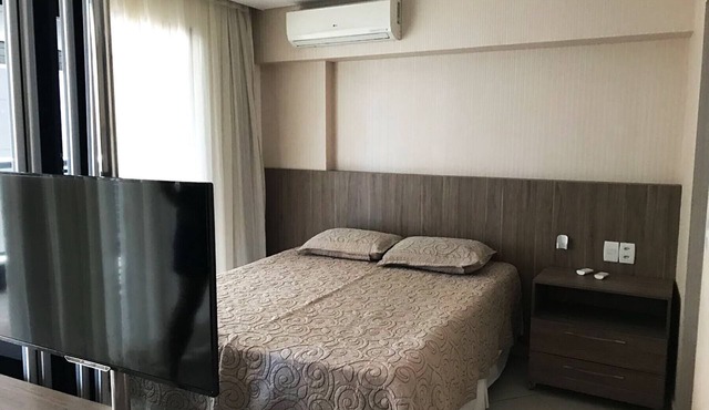 Apto à beira-mar com wi-fi e piscina em Fortaleza