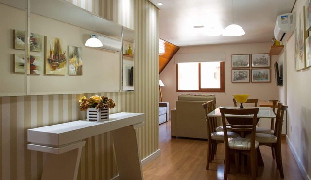 APTO CENTRO 100m R. COVERED, SACADA WITH GREAT VIEW CHURCH- WIFI, SKY, SPLIT Q/F