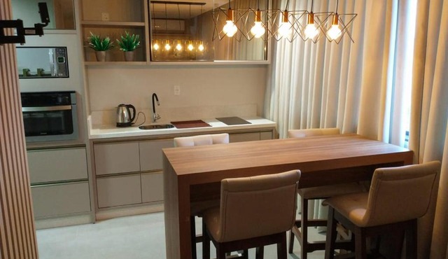 Apto com vista para o mar e o farol - loft 323