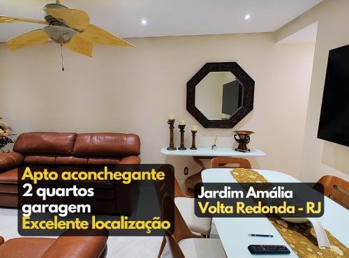 Apto completo 2 quartos garagem Jardim Amália VR RJ
