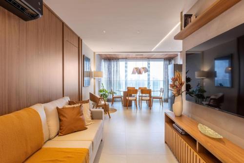 Apto conforto com 2 quartos, próximo da Beira-mar
