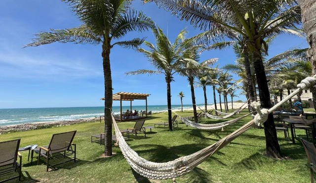 Apto nascente completo no Riviera Beach Place l 3 suítes