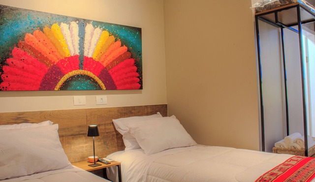 Automated double single suite in the center of Foz do Iguaçu