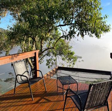 Away Cabanas Pedra Azul 5 min Rota Lagarto, deck panorâmico