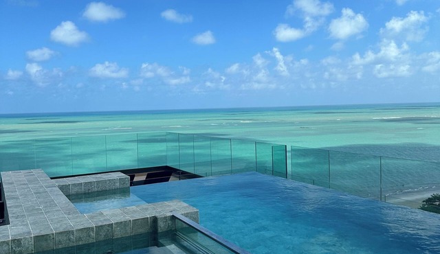 Balcony with sea view and double Wi-Fi - NEW TIME MACEIÓ, Pajuçara seafront,
