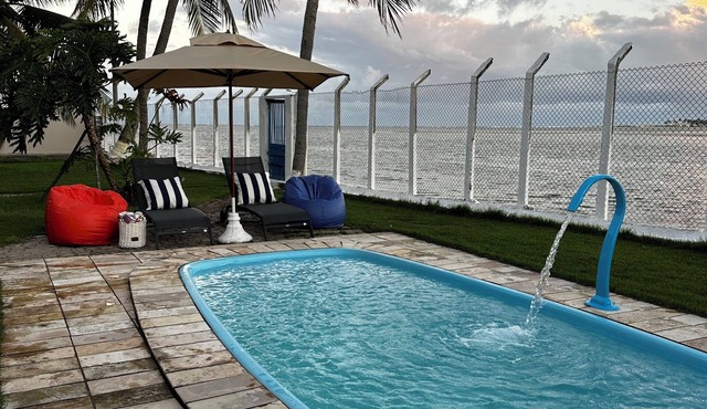 Beachfront House in Barra de Sao Miguel