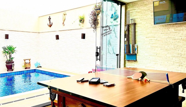 Beach front house , Swimming pool, Snooker ,Ping Pong