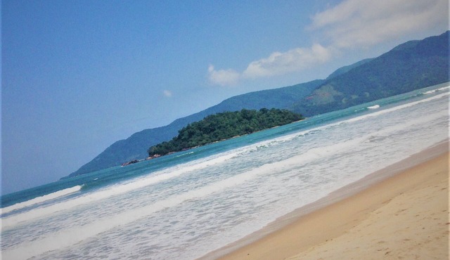 Beach house, right on the sand.