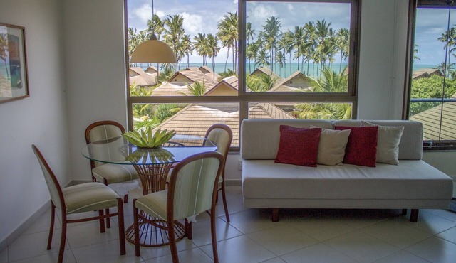 Beachfront apartment. 1 bedroom - Fully equipped = Best location in the resort.