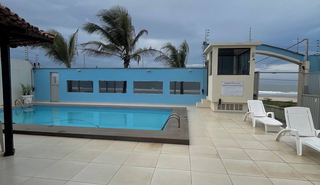 Beachfront Chalet with Swimming Pool.