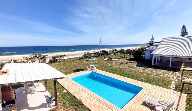 beachfront house with pool