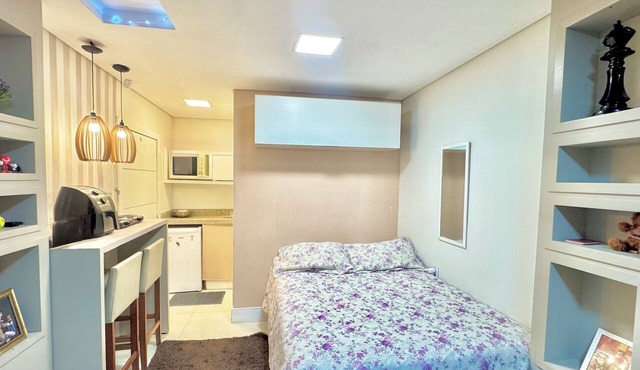 Beachfront loft, downtown Tdai, fully equipped.