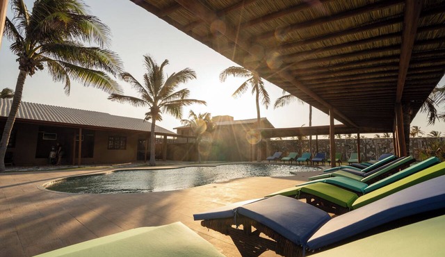Beachfront Retreat with Pool and Garden
