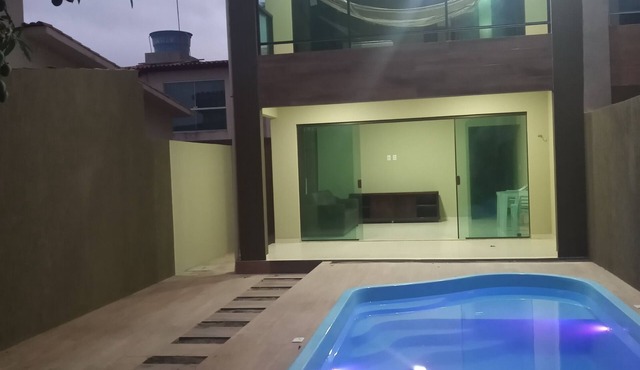 Beautiful and cozy 4 bedroom house with pool in front of the Serrambi natural pools