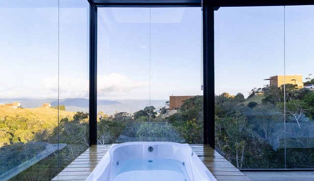 Cabana jacuzzi e vista montanhas VST031