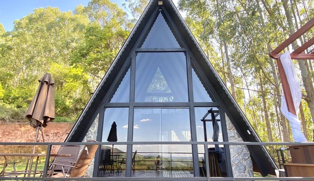 Cabana Raízes: A-frame com Vista Para as Montanhas