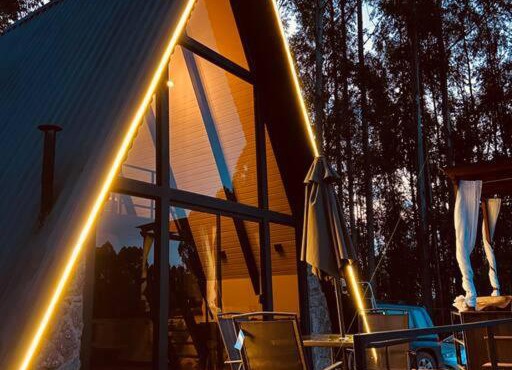 Cabana Raízes: A-Frame com vista para as montanhas