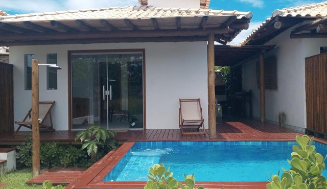 Casa #2 - Piscina a 400 mts da Praia, 2 suites com Ar Cond - Taipu de Fora, Barra Grande