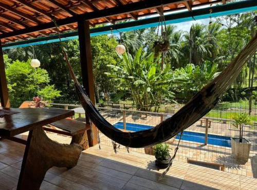 Casa Amadou com grande piscina em Boipeba