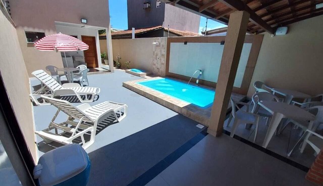 Casa Duplex Climatizada com Piscina Para 8 Pessoas