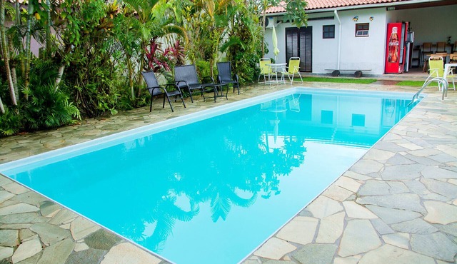 Casa c Piscina e Churrasq na Praia da Boracéia/SP