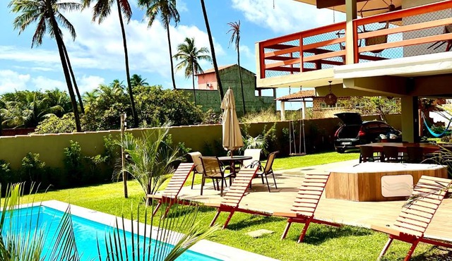 Casa Coruripe - Casa na Lagoa do Pau - Acomoda 20 com cama - Coruripe - Alagoas