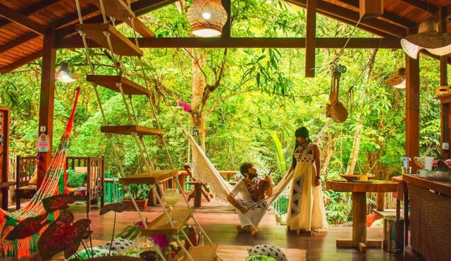 CASA DA ARVORE ALTER sonho na Amazonia 2min a pe da praia