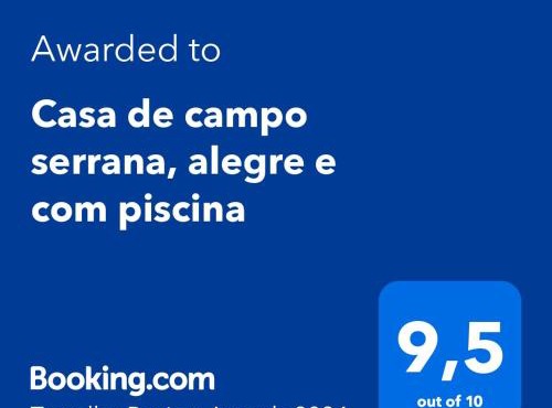 Casa de campo serrana, alegre e com piscina