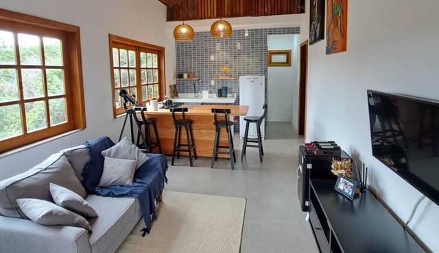 Casa de Campo Super Aconchegante, Moderna com Varanda, 2/4 c/ Suíte
