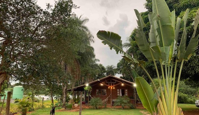 Casa de Madeira c/Fogão a lenha e lago para pesca
