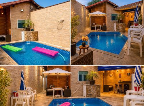 Casa Moderna e Aconchegante à Beira Mar, com Opção de Piscina Aquecida Cobrado à Parte, Área Gourmet com Churrasqueira em Deck Coberto Frente a Piscina, Aconchegante Sala de Estar com Lareira, Garagem para 4 Carros, Casa Pé na Areia a 50 metros da Praia