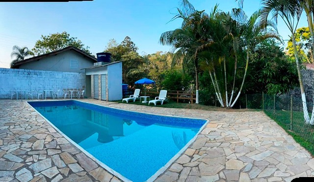 Chácara com piscina e Wi-Fi em Santa Isabel - NOVO