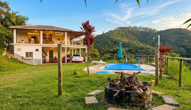 CHÁCARA DOMINGOS MARTINS - SANTO GRAAL - Montanhas, Corredeiras, Piscina, Natureza e Paz