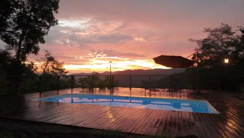 Chácara pôr do sol